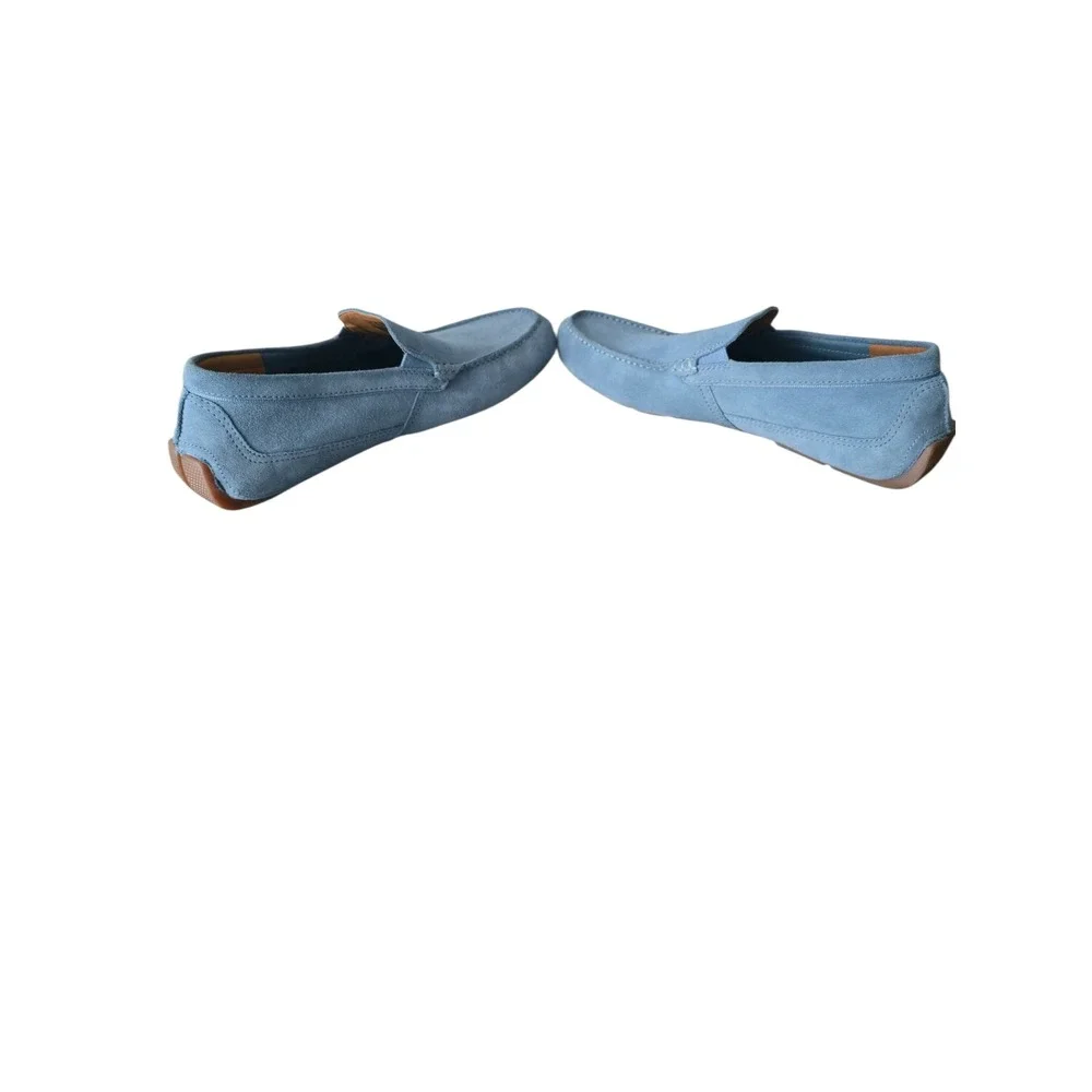 Clarks Men’s Light Blue Suede Driving Loafers